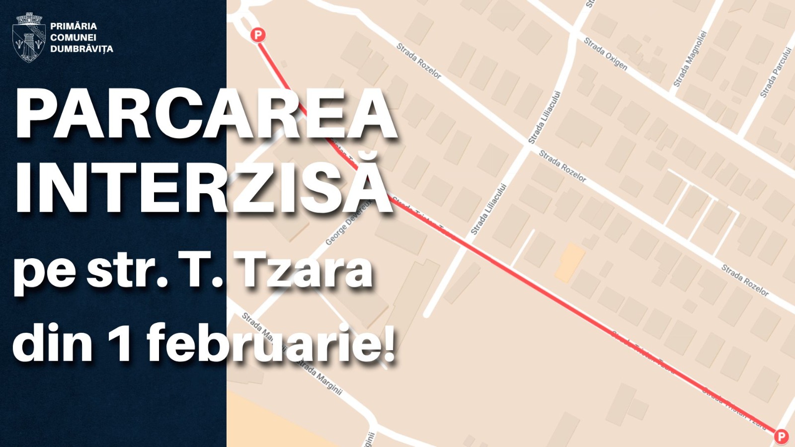 Oprirea interzisă pe Tristan Tzara de la 1 februarie