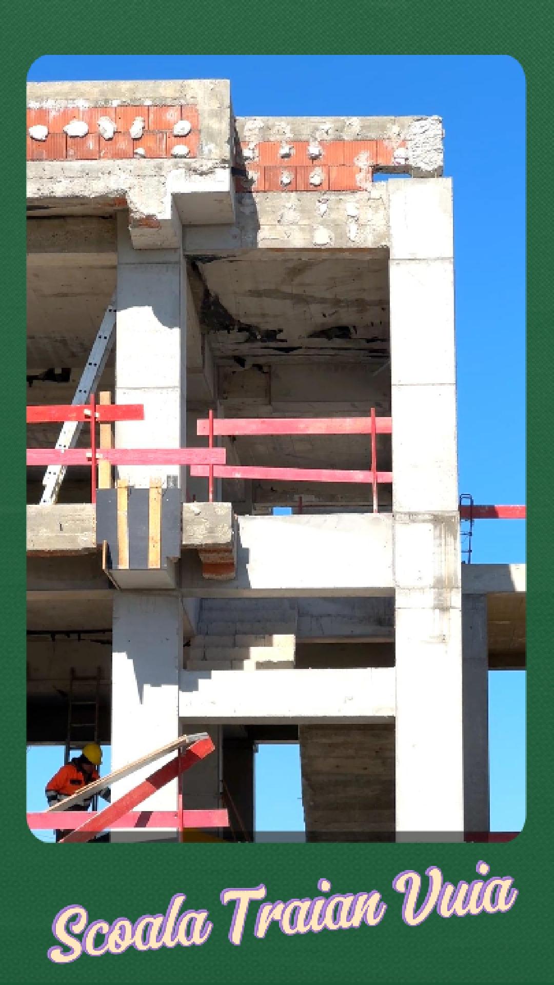 Stadiul lucrărilor la Școala Traian Vuia (fostul Incubator)